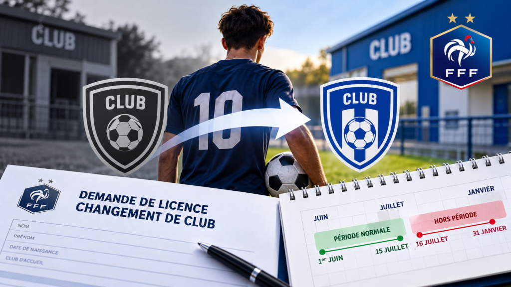 Illustration pour les changements de clubs FFF